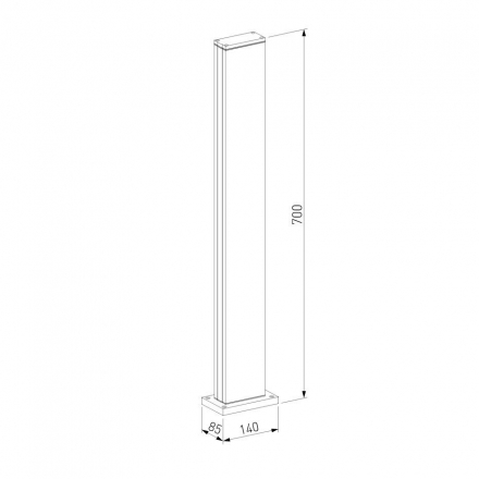 Уличный светодиодный светильник Elektrostandard 1538 Techno Led серый a053317