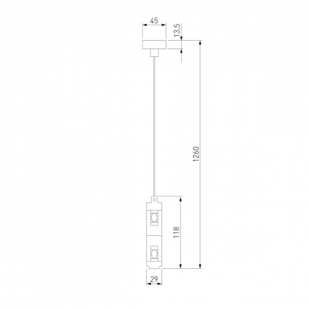 Набор для подвеса двойной Elektrostandard Esthetic Magnetic 85156/00 a065440