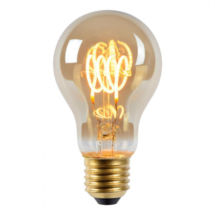 Лампа светодиодная диммируемая Lucide E27 5W 2200K дымчатая 49042/05/65