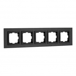 Рамка 5-постовая Mono Electric Style Granit чёрный гранит 107-610000-164