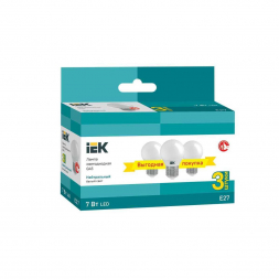 Лампа светодиодная IEK E27 7W 4000K матовая LLE-G45-07-230-40-E27-3