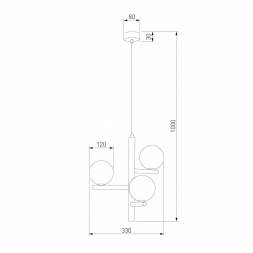 Подвесная люстра TK Lighting 10271 Estera Wood