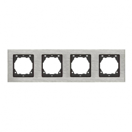 Рамка 4-постовая Vesta-Electric Exclusive Silver Metallic серебро FRM050401STA