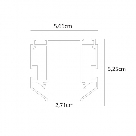 Профиль для накладного магнитного шинопровода Arte Lamp LINEA-ACCESSORIES A620205