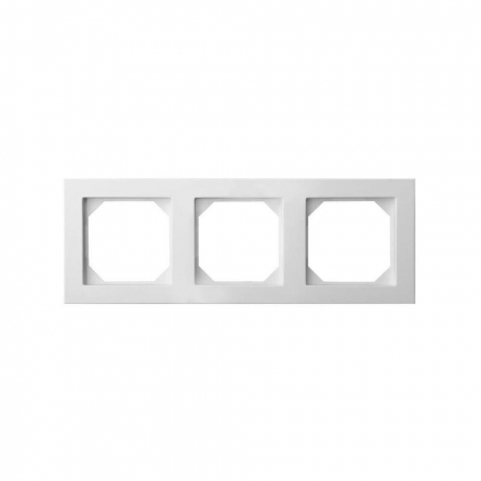 Рамка 3-постовая Liregus Epsilon белый 28-0423