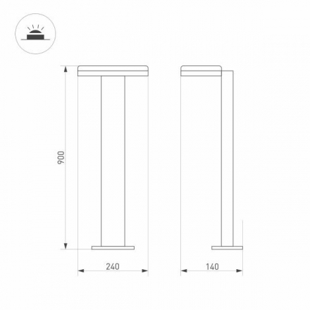 Уличный светодиодный светильник Arlight LGD-Tent-Boll-H900-9W Warm3000 029978