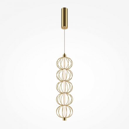 Подвесной светодиодный светильник Maytoni Golden Cage MOD216PL-L10G3K