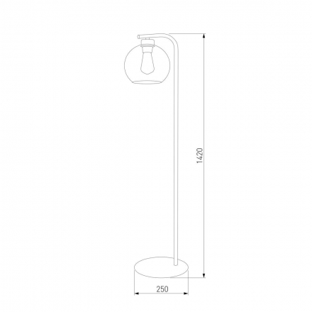 Торшер TK Lighting 5051 Cubus Graphite