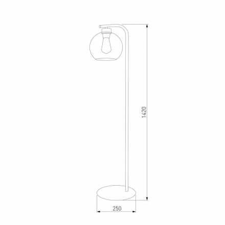 Торшер TK Lighting 5051 Cubus Graphite