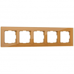 Рамка Werkel Favorit на 5 постов бронзовый WL01-Frame-05 4690389098680