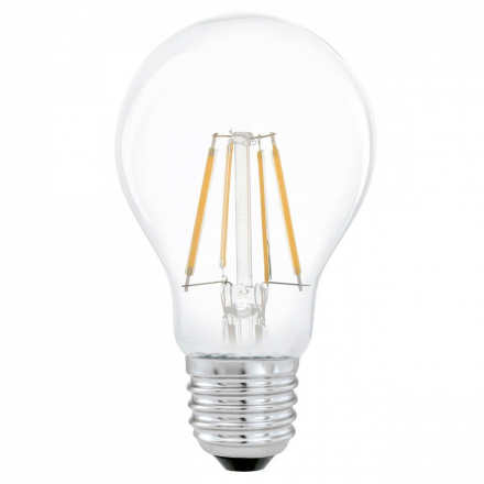 Лампа светодиодная филаментная Eglo E27 4W 2700К прозрачная 11491