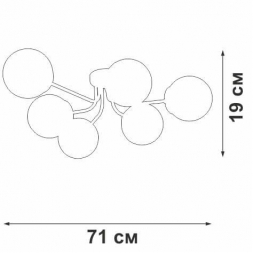 Потолочная люстра Vitaluce V4996-1/6PL