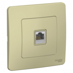 Розетка компьютерная RJ45 Schneider Electric Blanca 5e кат UTP бежевая BLNIS045007