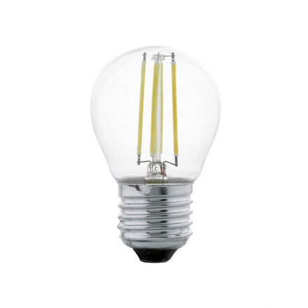 Лампа светодиодная филаментная Eglo E27 4W 2700К прозрачная 11498