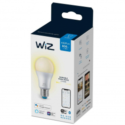 Лампа светодиодная диммируемая WiZ E27 8W 2700K матовая Wi-Fi BLE 60W A60 E27 927 DIM1PF/6 929002450202