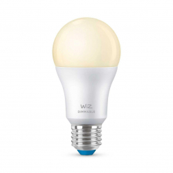 Лампа светодиодная диммируемая WiZ E27 8W 2700K матовая Wi-Fi BLE 60W A60 E27 927 DIM1PF/6 929002450202