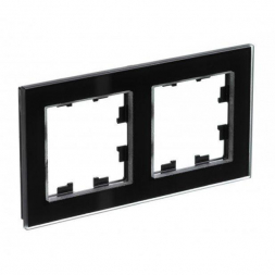 Рамка 2-ая Schneider Electric AtlasDesign Nature Стекло черный ATN321002