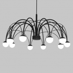 Подвесная светодиодная люстра Eurosvet Ragno 90034/10 LED черный