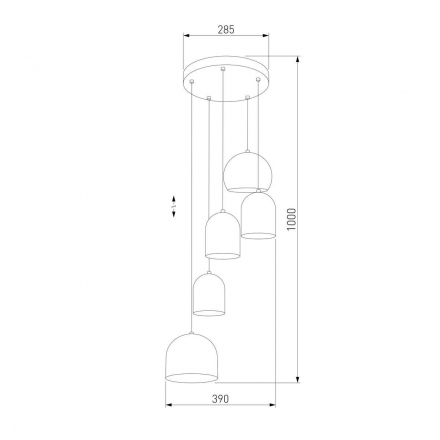 Подвесная люстра TK Lighting 2830 Tempre