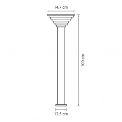 Уличный светодиодный светильник Lightstar Piatto 379737