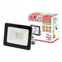 Прожектор светодиодный TDM Electric Народный СДО-04-010Н 10W 3000K SQ0336-0284