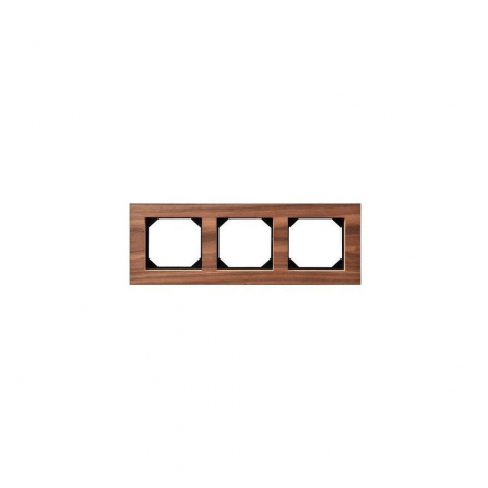 Рамка 3-постовая Liregus Epsilon орех 28-2253