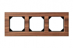 Рамка 3-постовая Liregus Epsilon орех 28-2253