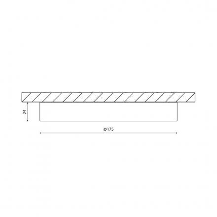 Потолочный светодиодный светильник DesignLed KH-R175-15-WW 007789