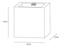 Настенный светильник Deko-Light Mini Cube Gray 620136