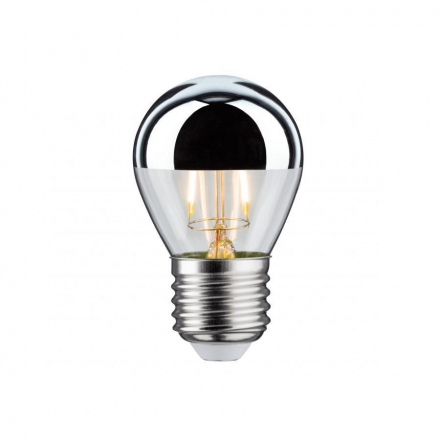 Лампа светодиодная E27 2,5W 2700K груша зеркальная 28384