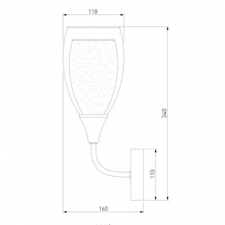 Бра Eurosvet Cosmic 50285/1 золото