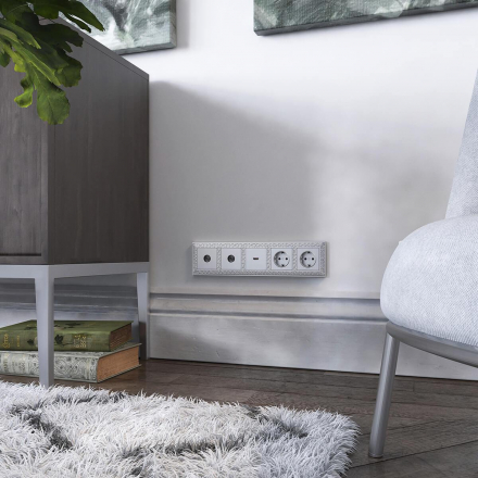 Рамка Werkel Antik на 5 постов матовый хром WL07-Frame-05 4690389145704