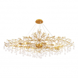 Подвесная люстра Crystal Lux REINA V2 SP12 L1500 GOLD PEARL