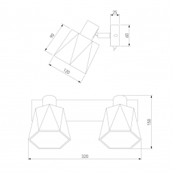 Спот Eurosvet Verso 20087/2 хром/серый