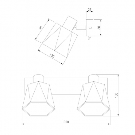 Спот Eurosvet Verso 20087/2 хром/серый