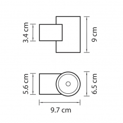Уличный настенный светодиодный светильник Lightstar Paro 351674