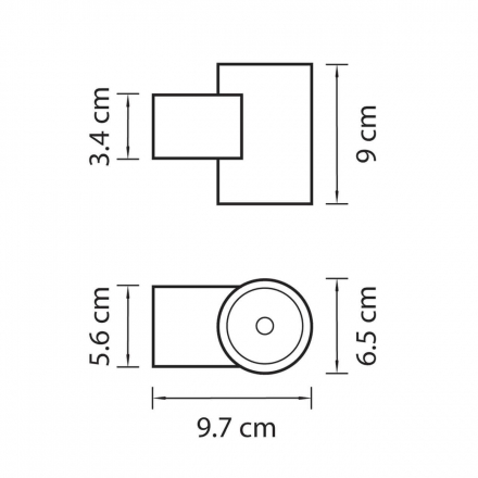 Уличный настенный светодиодный светильник Lightstar Paro 351674