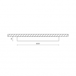 Потолочный светодиодный светильник DesignLed KH-R225-22-NW 001862
