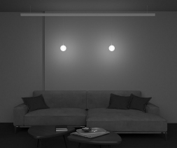 Трековый подвесной светодиодный светильник Maytoni Technical Exility Luna TR039-2-5W3K-W