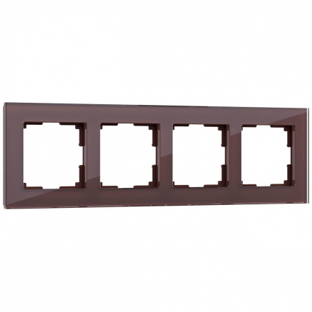Рамка на 4 поста Werkel Favorit мокко W0041118 4690389160059