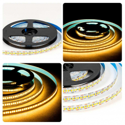Светодиодная лента OGM 19,2W/m 240LED/m 2835SMD теплый белый 5M LSE-265