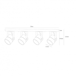 Потолочный светильник Arte Lamp A1311PL-4WH