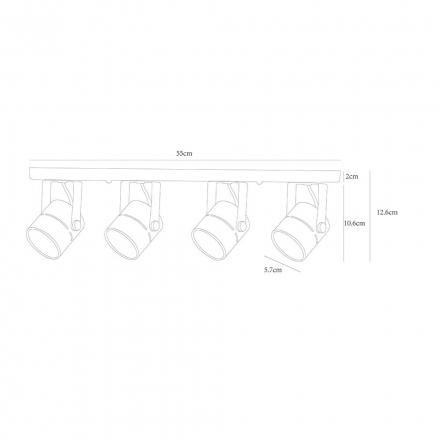 Потолочный светильник Arte Lamp A1311PL-4WH