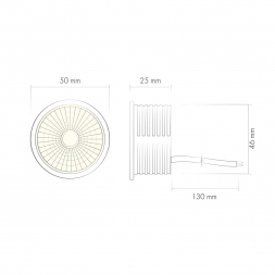 Светодиодный модуль Denkirs Slim LED DK4000-8W dim