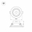 Встраиваемый светодиодный светильник Arlight LTD-Polar-Turn-R80-5W Day4000 032309