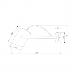 Спот Eurosvet Italio 20092/1 черный