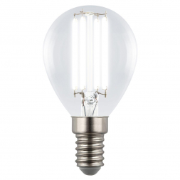 Лампа светодиодная Uniel E14 4W 4000K прозрачная LED-G45-4W/4000K/E14/CL GLY01TR UL-00011939