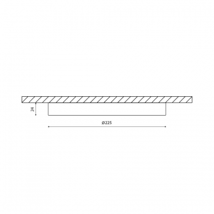Потолочный светодиодный светильник DesignLed KH-R225-22-WW 007790