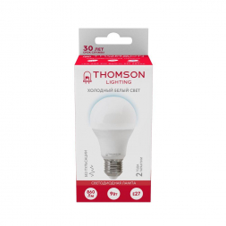 Лампа светодиодная Thomson E27 9W 6500K груша матовая TH-B2302
