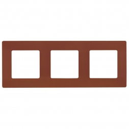 Рамка 3-постовая Legrand Etika какао 672573
